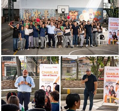 Las Charlas con El Secre de la Alcaldía de Pereira motivan a los jóvenes del Byron Gaviria