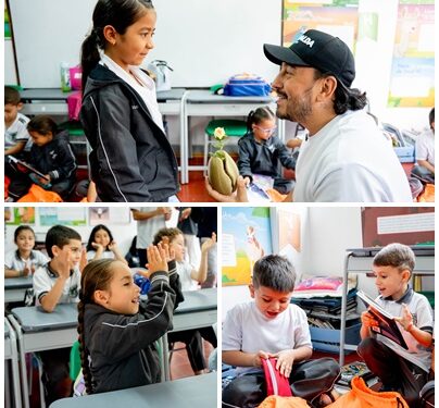 Más de tres mil estudiantes de Apía y Santuario recibieron de la Gobernación su kit escolar