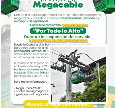Megacable suspenderá su servicio del 5 al 7 de septiembre por pruebas técnicas y de certificación internacional