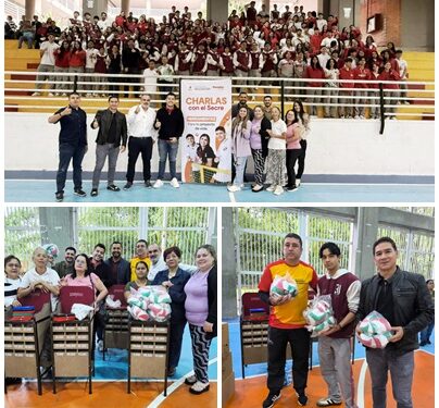 Plan Padrino de la Alcaldía de Pereira llegó a Tribunas con computadores, implementos deportivos y las “Charlas con El Secre”