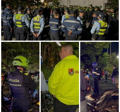 Alcaldía de Pereira y autoridades locales realizaron operativo coordinado contra los piques ilegales en La Villa