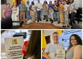 Las víctimas del conflicto armado entregan reconocimiento al alcalde de Pereira por los compromisos cumplidos