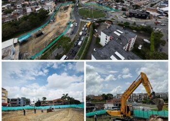 En cuatro frentes de trabajo avanzan las obras de la Nueva Intersección Corales