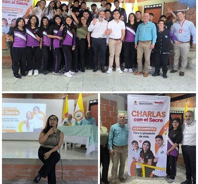 El programa Charlas con El Secre benefició a más de 2800 estudiantes de 25 instituciones educativas