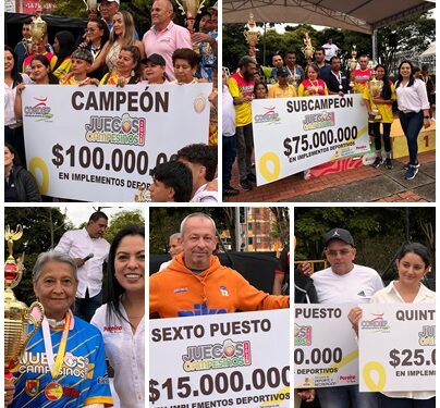 Más de 6.000 participantes de la zona rural pereirana hicieron historia en los Juegos Campesinos 2025