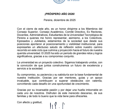 ¡PRÓSPERO AÑO 2026!