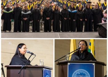 “Hoy escriben un nuevo capítulo en su vida” Representante de los egresados, Paula Villa