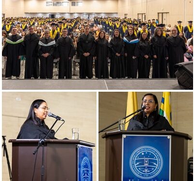 “Hoy escriben un nuevo capítulo en su vida” Representante de los egresados, Paula Villa