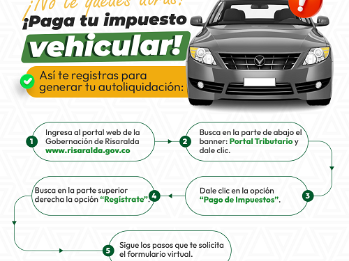 Gobernación de Risaralda alerta a la ciudadanía sobre páginas fraudulentas para el pago del impuesto vehicular