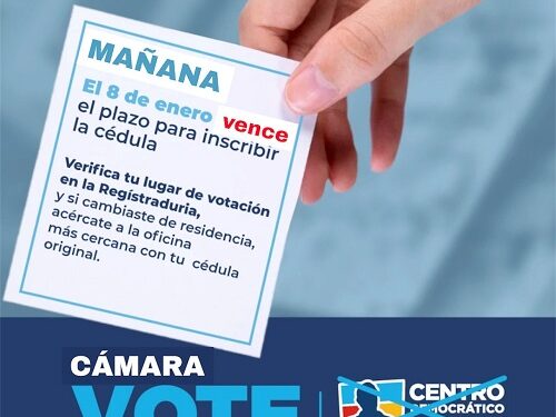 ÚLTIMO DÍA PARA INSCRIPCIÓN DE CÉDULAS