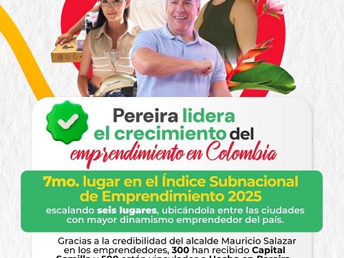 PEREIRA AVANZA EN EMPRENDIMIENTO ✅