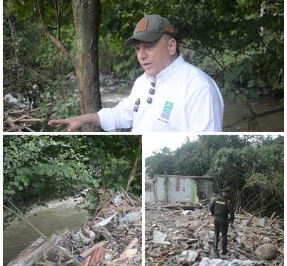 CARDER interviene punto crítico en el río Otún por disposición inadecuada de escombros