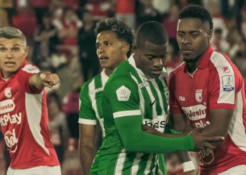 Santa Fe no aprovechó la ventaja y perdió ante Nacional con doblete de Alfredo Morelos en El Campín