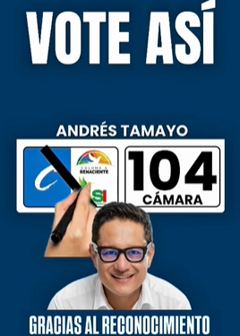Este 08 de marzo vota C 104 a la cámara de Representantes.