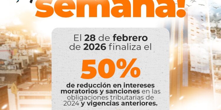 ÚLTIMA SEMANA, EL 28 DE FEBRERO TERMINA EL DESCUENTO