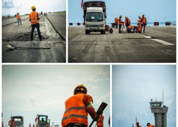 Obras de mantenimiento preventivo en la pista del Aeropuerto Internacional Matecaña finalizaron con normalidad