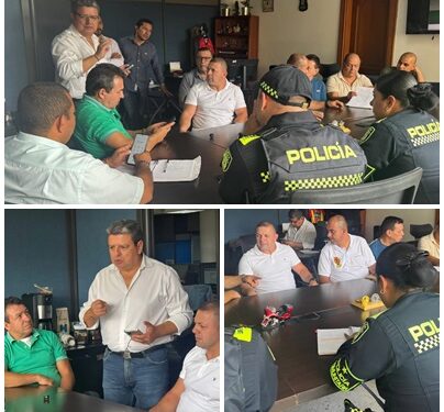 Secretaría de Gobierno se reunió con líderes de los taxistas para vincularlos a la estrategia de seguridad de Pereira