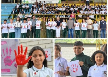 PEREIRA LEVANTA SUS MANOS ROJAS POR LA NIÑEZ Y LA PROTECCIÓN DE SUS DERECHOS