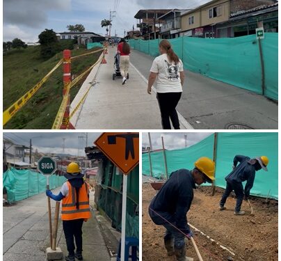 Alcaldía de Pereira estabiliza vía principal de Altagracia y protege la movilidad del corregimiento