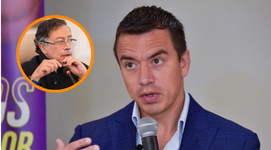 Presidente de Ecuador desmintió denuncia de Petro sobre bombardeos en Colombia: “Los operativos son en nuestro territorio”