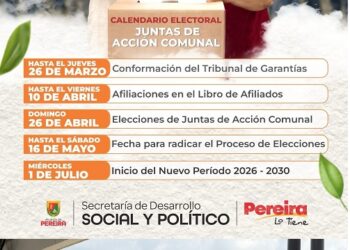 Más de 300 Juntas de Acción Comunal de Pereira, se preparan para elegir sus dignatarios