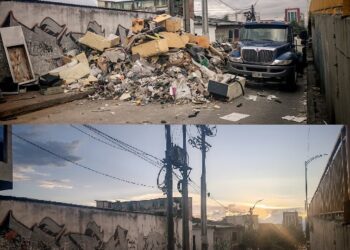 NUEVAMENTE INTERVENIDA POR ASEO PEREIRA LA CRA. 10 CON CALLE 10, PARA RECOLECTAR 22.9 TONELADAS DE RESIDUOS TIRADOS EN LA VIA PÚBLICA