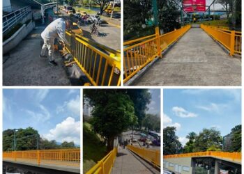 ALCALDÍA DE PEREIRA REVITALIZÓ PUENTE PEATONAL DE LA TERMINAL