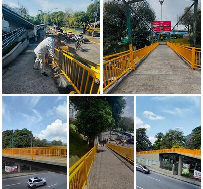 ALCALDÍA DE PEREIRA REVITALIZÓ PUENTE PEATONAL DE LA TERMINAL