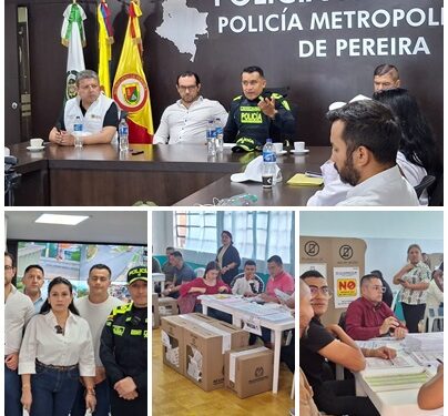 Autoridades dieron parte de tranquilidad en desarrollo de las elecciones en Pereira