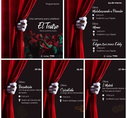 PEREIRA CELEBRA EL DÍA MUNDIAL DEL TEATRO CON “UNA SEMANA, MIL HISTORIAS”