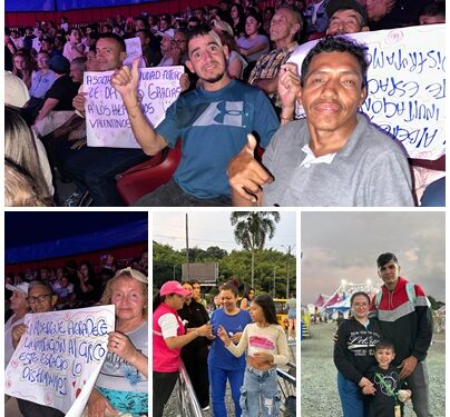 Beneficiarios y cuidadores del Programa de Discapacidad de la Alcaldía de Pereira, disfrutaron una función del circo
