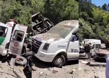 En video|Así se vio el momento exacto de la explosión del atentado en Cajibío, Cauca: asustó a conductores que estaban en el trancón