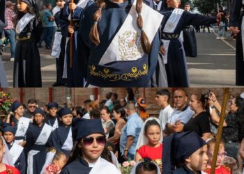 Los niños y niñas de Pereira dieron ejemplo del fervor y amor por la tradición de la Semana Santa