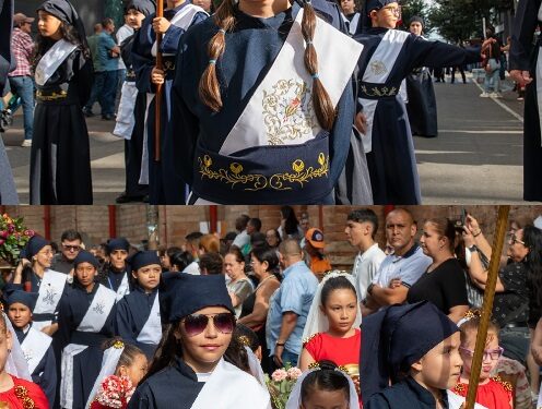Los niños y niñas de Pereira dieron ejemplo del fervor y amor por la tradición de la Semana Santa