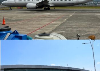 El Boeing 737 MAX 8 de Copa Airlines aterriza por segunda vez en el Aeropuerto Internacional Matecaña