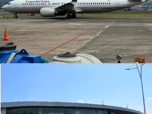 El Boeing 737 MAX 8 de Copa Airlines aterriza por segunda vez en el Aeropuerto Internacional Matecaña