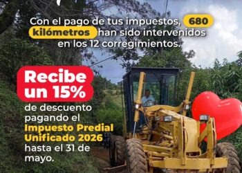 GRACIAS A TI HOY LAS VIAS DE NUESTROS CORREGIMIENTOS SON UNA REALIDAD