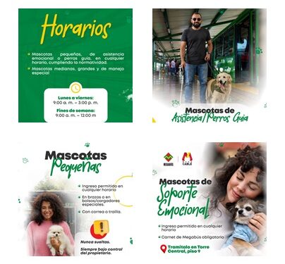 Megabús S.A ya tiene la política para el transporte de mascotas en el sistema integrado de transporte masivo