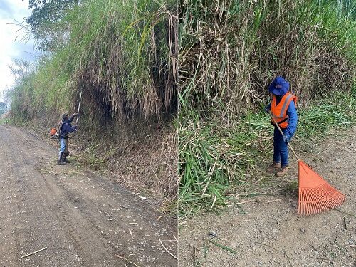 ​ALCALDÍA DE PEREIRA INTERVINO VÍA HACIA LA VEREDA SANTANDER EN COMBIA BAJA
