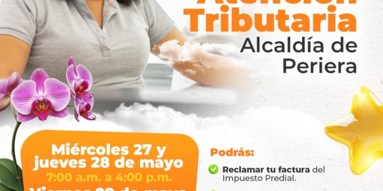 PAGA EL IMPUESTO PREDIAL 2026 EN EL PRIMER PISO DE LA ALCALDÍA DE PEREIRA