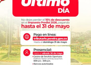 ¡MAÑANA VENCE EL DESCUENTO DEL 15% EN EL IMPUESTO PREDIAL 2026!