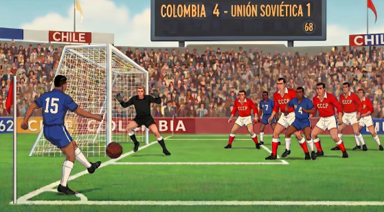 Colombia y el “Milagro de Arica” en el Mundial Chile 1962: la historia del 4-4 contra la Unión Soviética y el gol olímpico de Marcos Coll