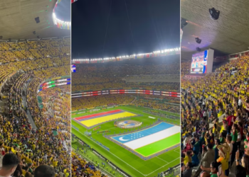 Con banderas, cánticos e ilusión; así vive la hinchada colombiana la previa del partido que tiene contra Uzbekistán, en Ciudad de México