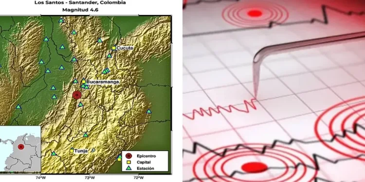 Reportan temblor en Colombia de magnitud 4,6 en Los Santos, Santander: se sintió en varias ciudades del país
