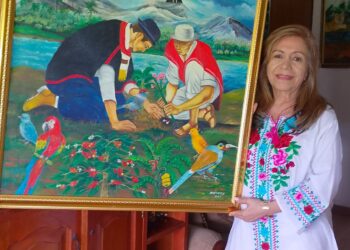 María Elcy Ramírez y el encanto colorido de su obra