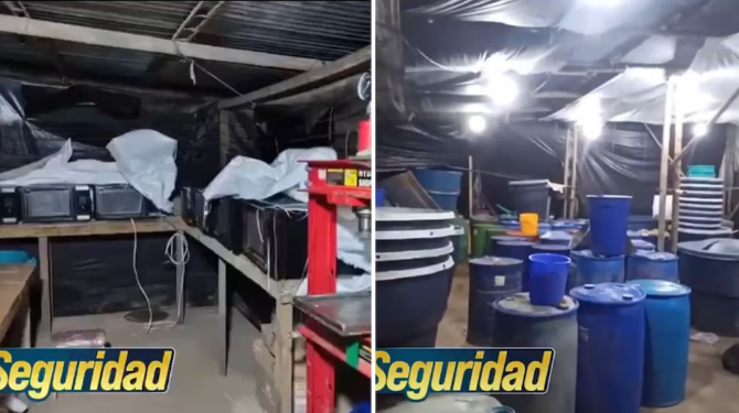 Policía de Colombia y Ejército Nacional inhabilitaron estructura utilizada para el tratamiento de cocaína