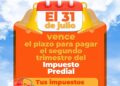 PAGANDO EL PREDIAL A TIEMPO LE APORTAS AL DESARROLLO DE LA PERLA