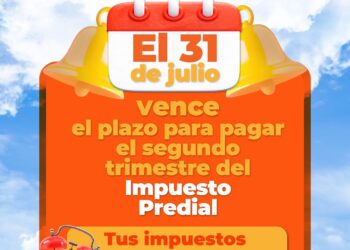 PAGANDO EL PREDIAL A TIEMPO LE APORTAS AL DESARROLLO DE LA PERLA