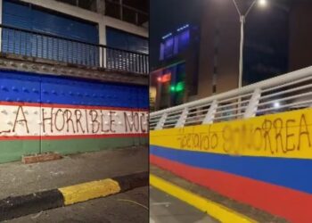 Vandalizan murales de los símbolos patrios con los que Cali se viste de gala para recibir posesión presidencial