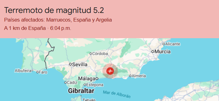 Sigue temblando: España registra un terremoto de magnitud 5,2